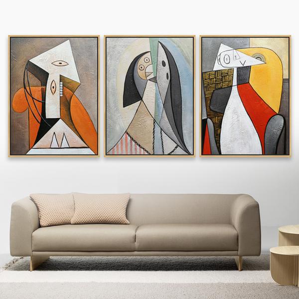 初阶选手,这里给你三个选择:抽象画,黑白线条画,色块画.