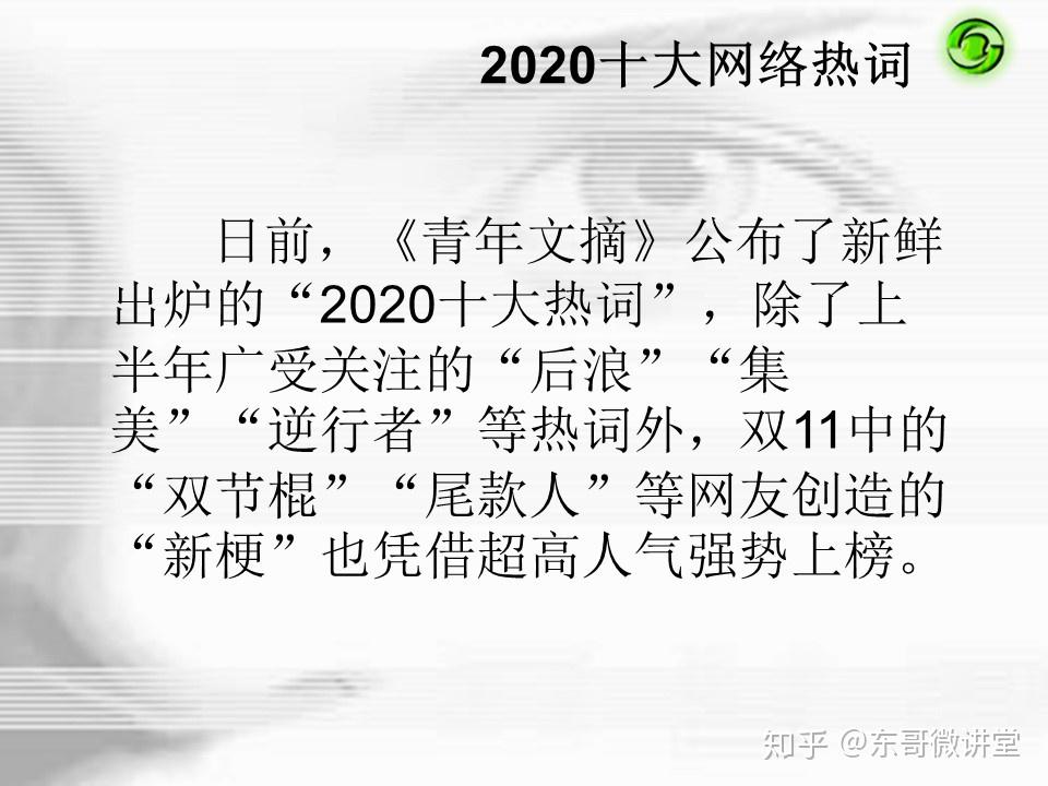 2021十大网络热词