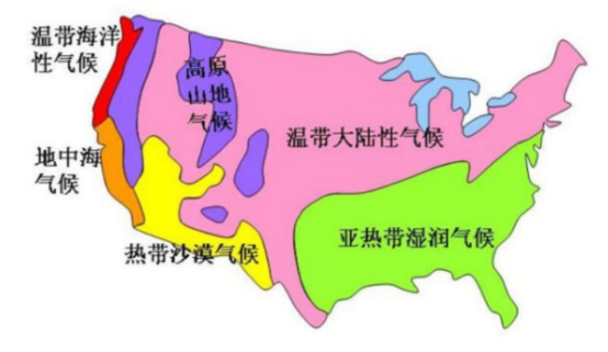 美国留学哪些州的气候最好