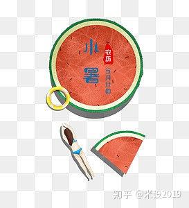 小暑西瓜元素
