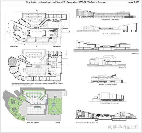 【cad su模型】阿尔瓦阿尔托 alvar aalto建筑大师案例集