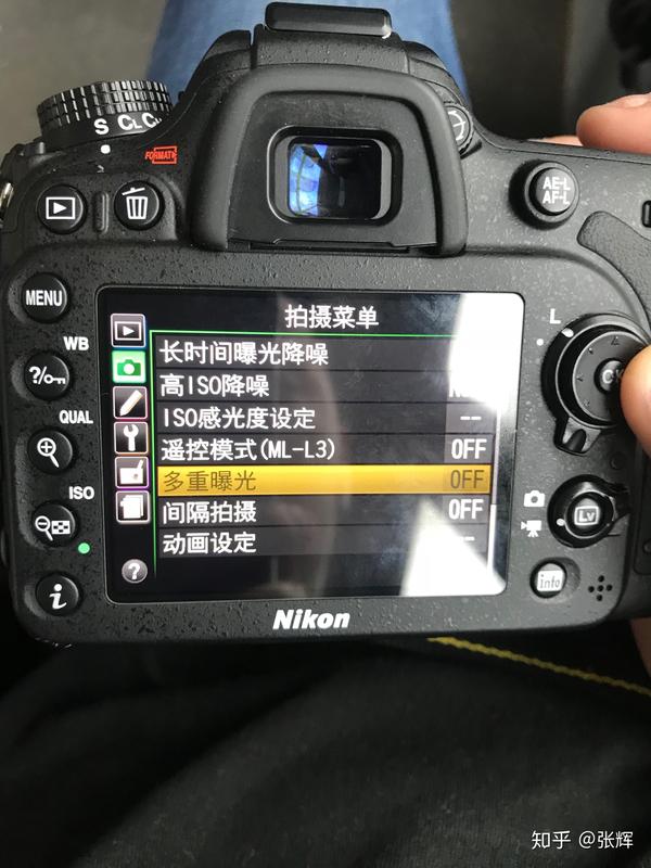 尼康d7100多重曝光为什么设置不了?