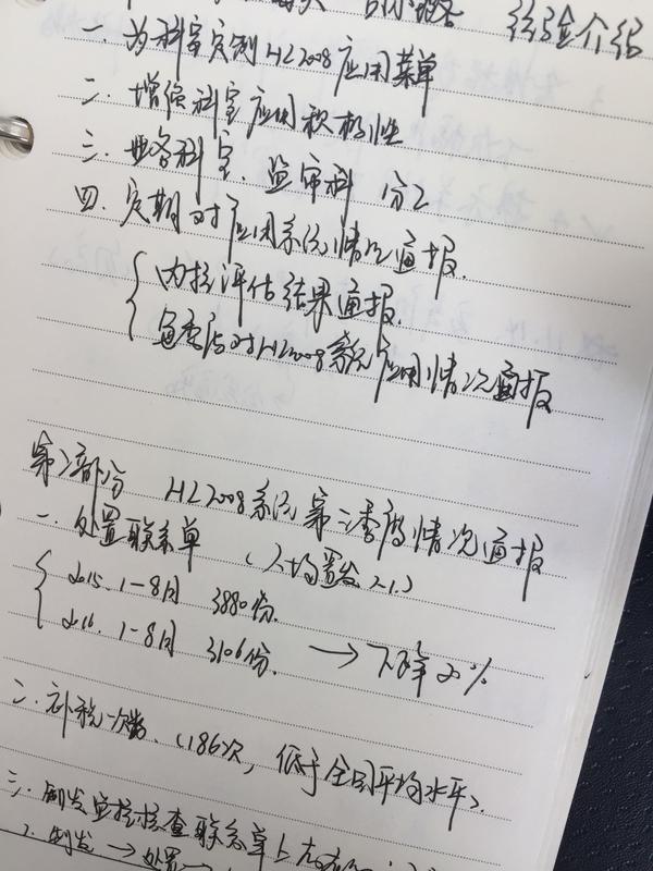 先看原来的字(工作后会议纪录频繁,字迹潦草,初中练过2个月隶书)