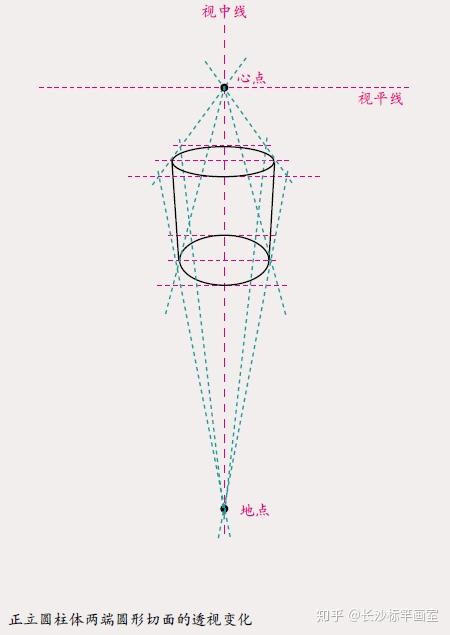 【零基础自学】圆面及圆柱体的透视变化和画法,新手必看