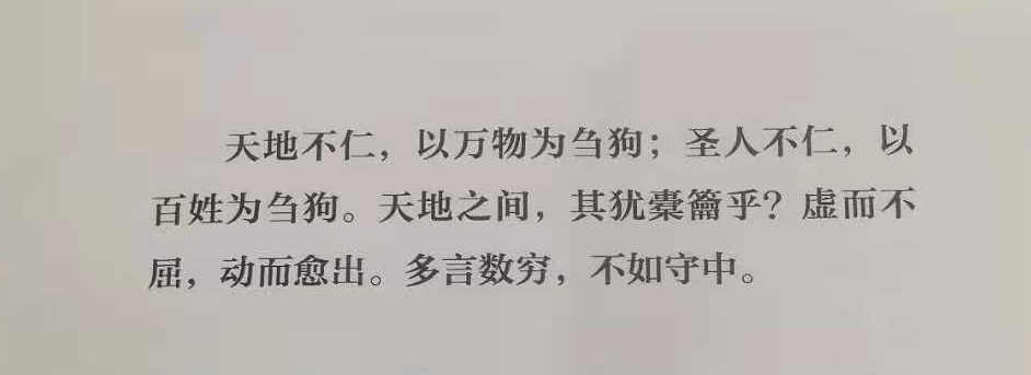 天地不仁,以万物为刍狗