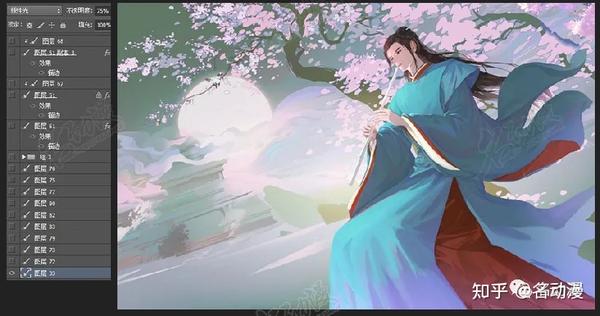 【名动漫】《山河令》温客行古风同人插画创作教程,帅气和意境都拿捏