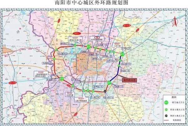 2017年12月25日,南阳市中心城区外环路建设项目开工,项目全长62.