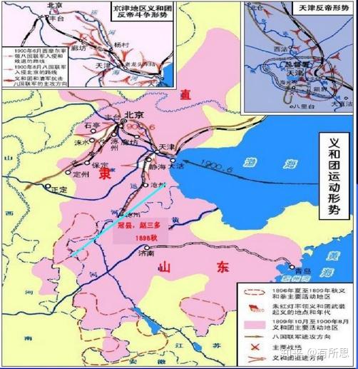 19 世纪末,在帝国主义掀起瓜分中国的狂潮之际爆发的义和团运动