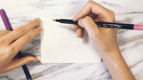 英文书法| 可盐可甜的brushlettering