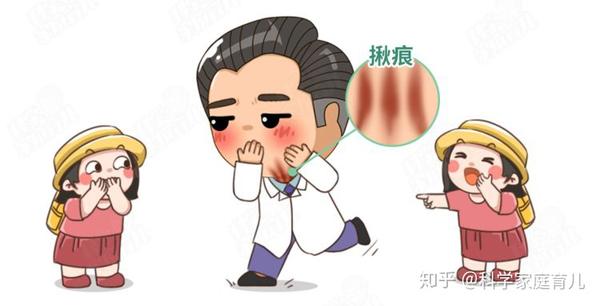 科大大小时候,只要嗓子有痰,就会被大人们一通揪脖子!