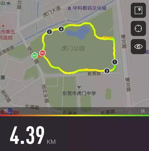 跑步路线103——广东东莞 虎门公园