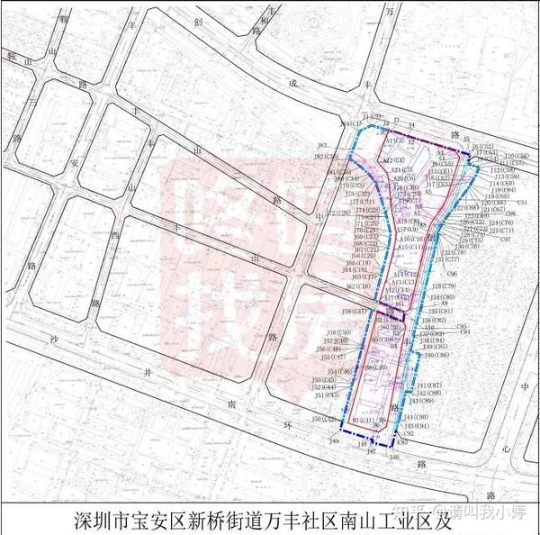 沙井大街片区重点城市更新单元沙一旧屋村,蚝一旧屋村,沙头旧屋村范围