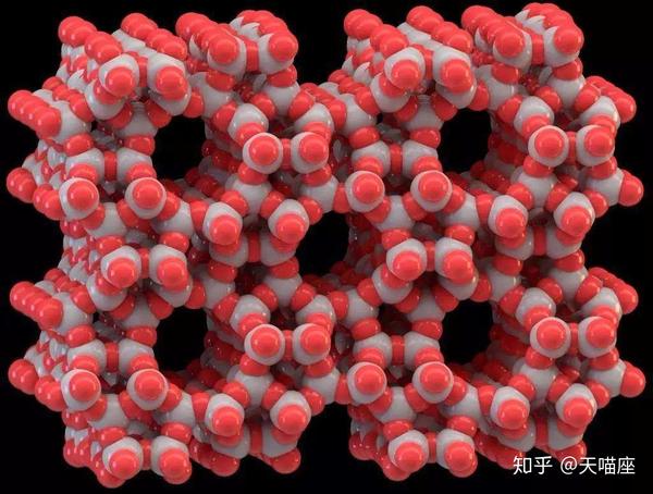 沸石结构模拟图(图片来源于网络)