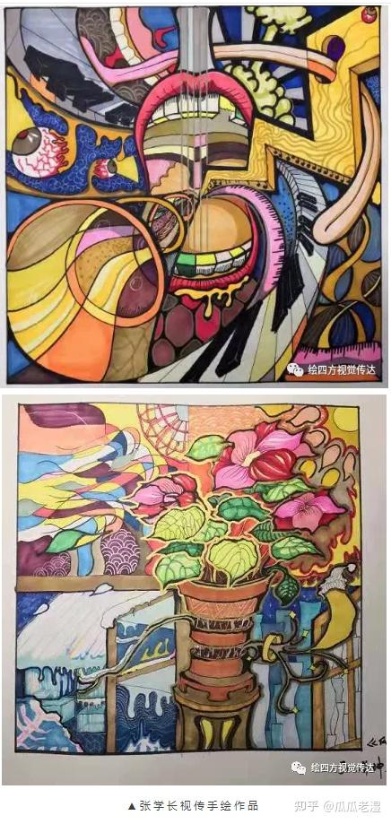 一直都得练,我考前每天花半小时画速写,每一周都画三幅色彩装饰画,画