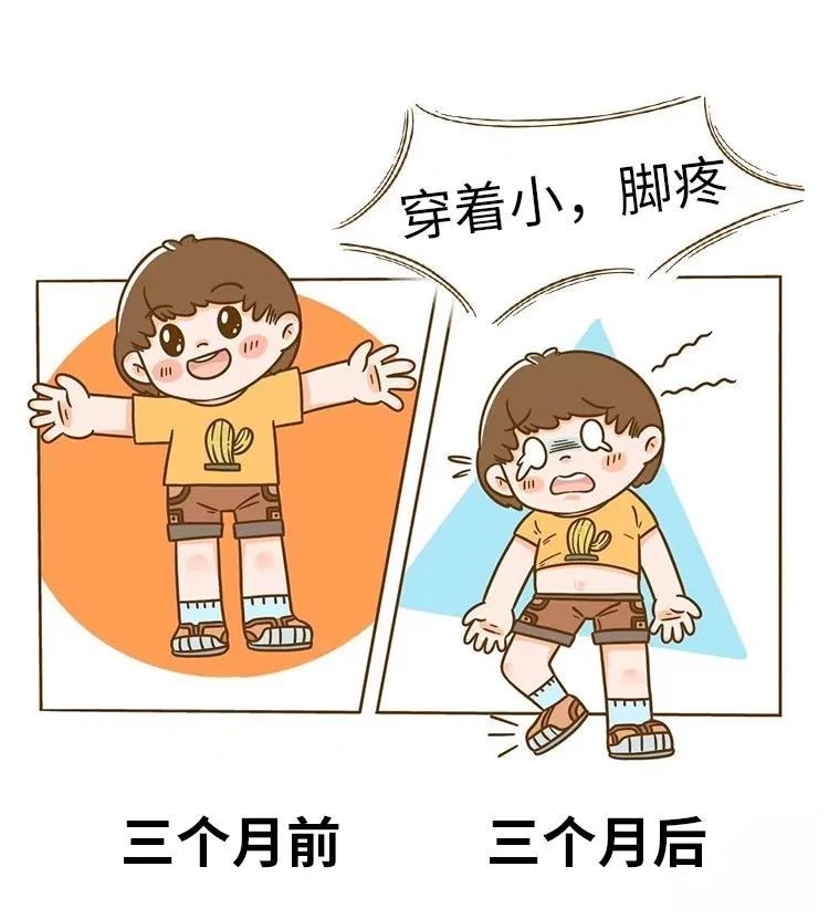 01 鞋子变小,衣服变短了