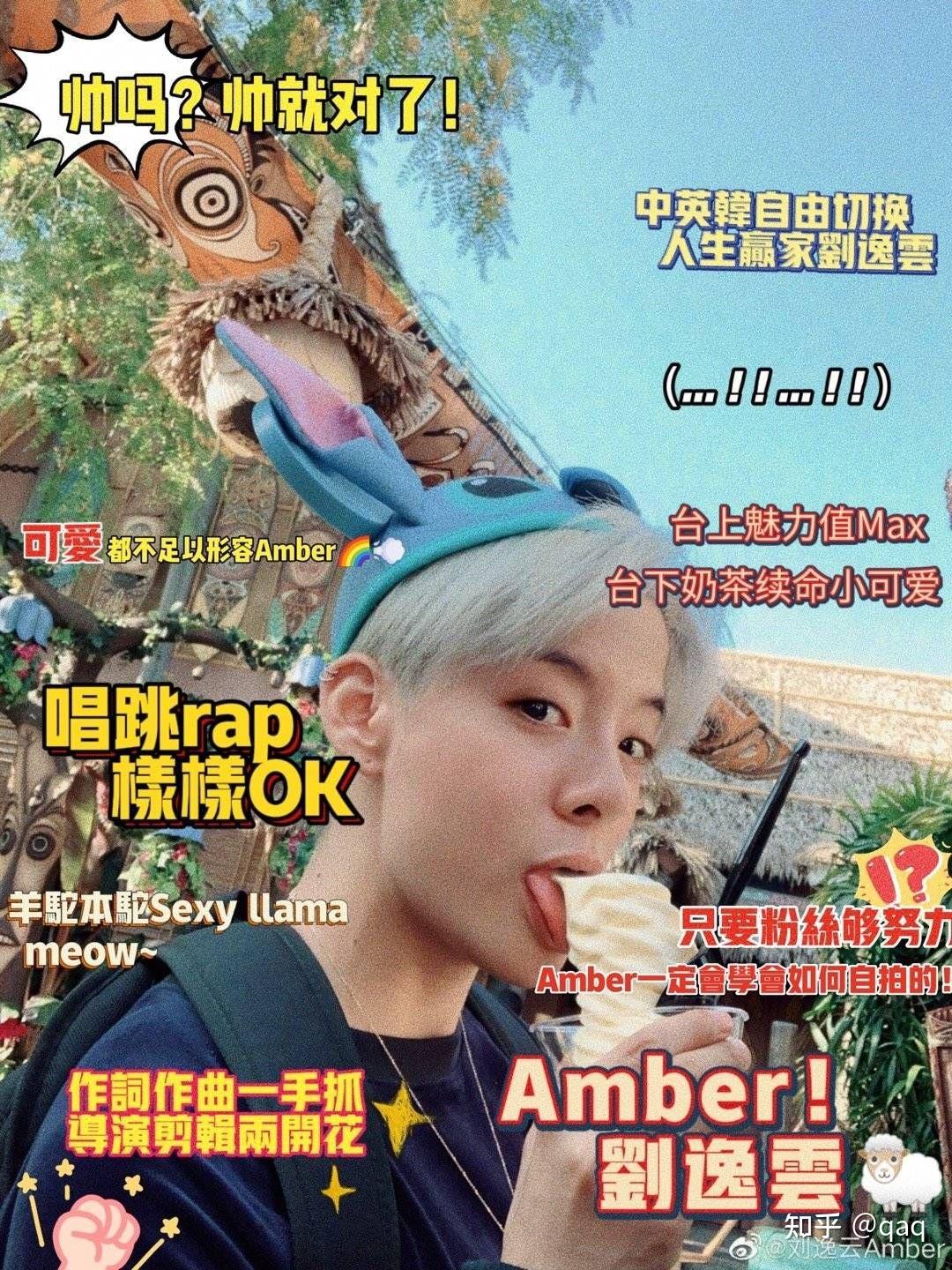 是刚入坑的新粉amber刘逸云有自己的粉丝名吗