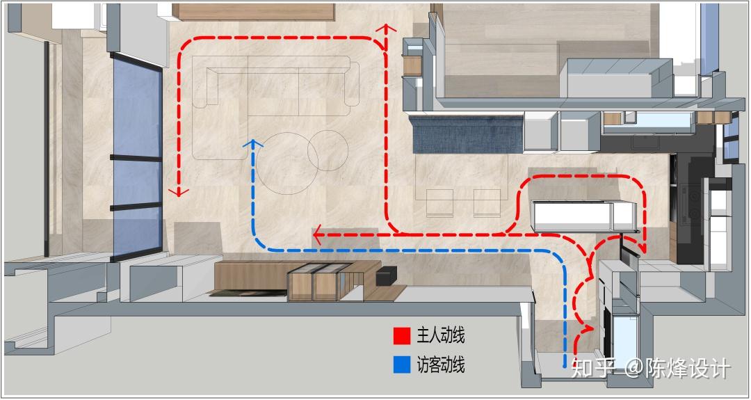 一个神奇的入户设计双玄关洄游动线