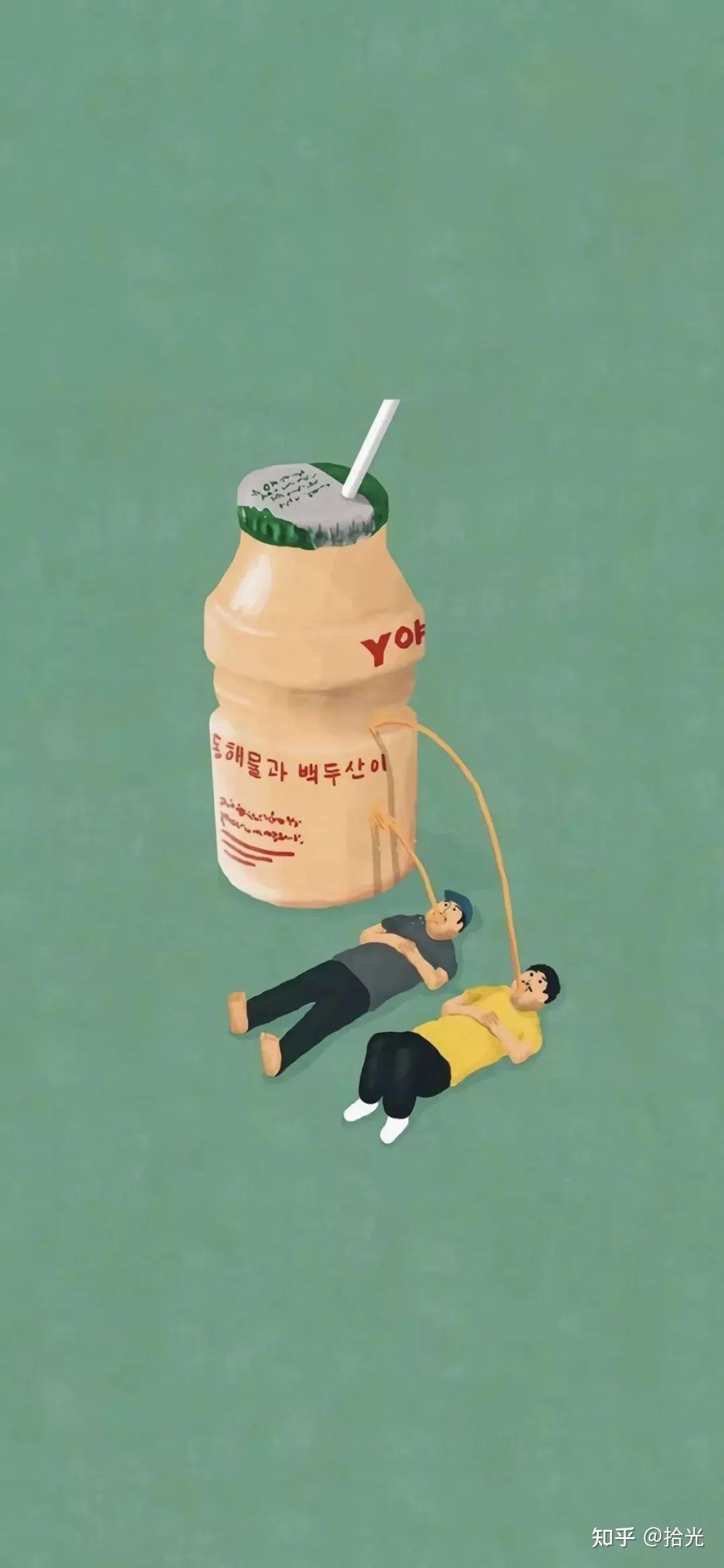 简约风沙雕壁纸简单生活有趣的过