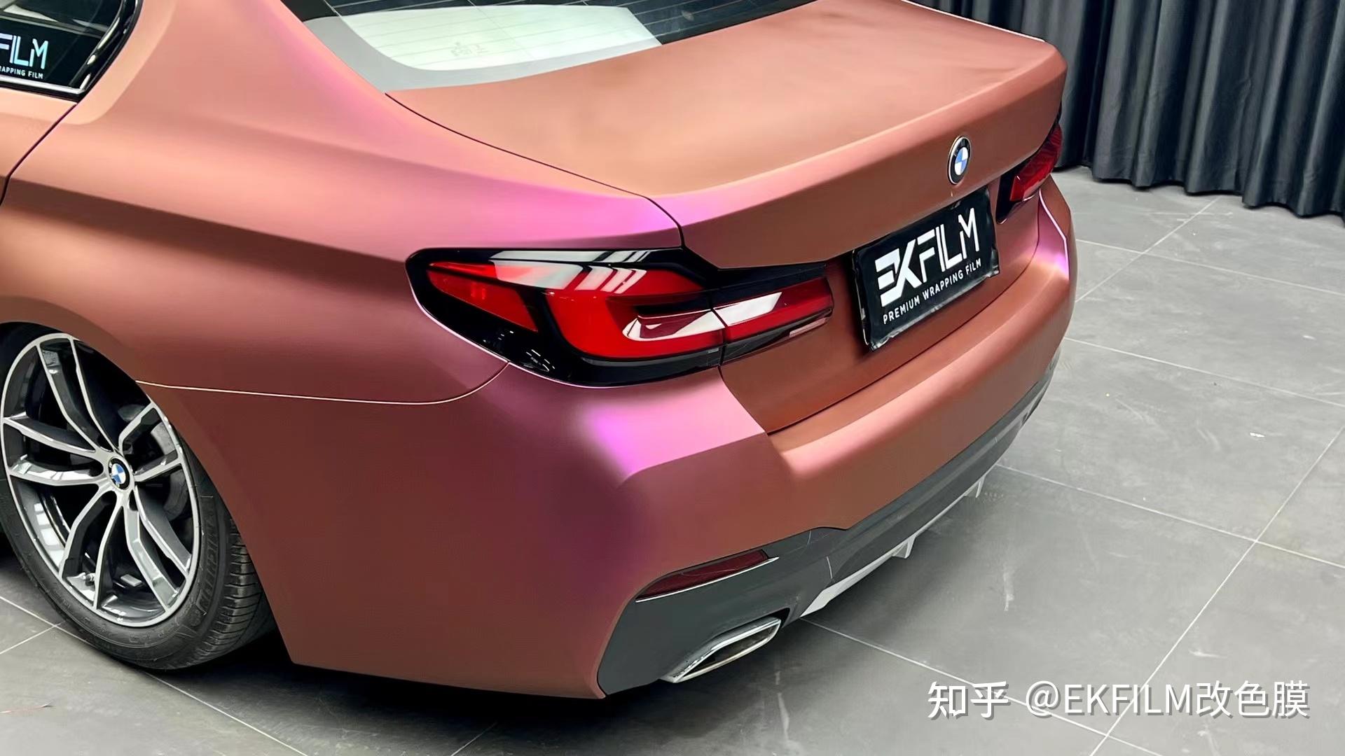 ekfilm–ek改色膜粉黛紫bmw5宝马5系改色贴膜