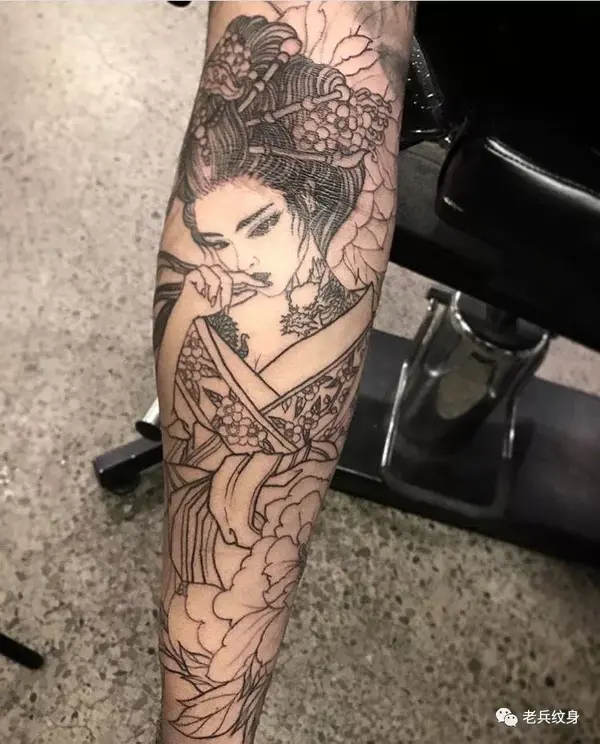 纹身素材日本艺妓