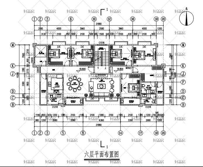 长方形房屋户型设计图