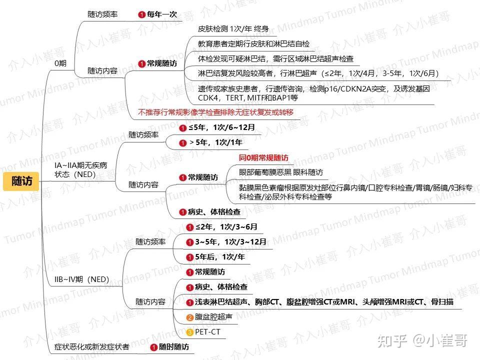 肿瘤思维导图19期 | 恶性黑色素瘤csco2020诊疗指南