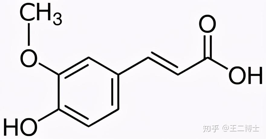 阿魏酸的化学结构式
