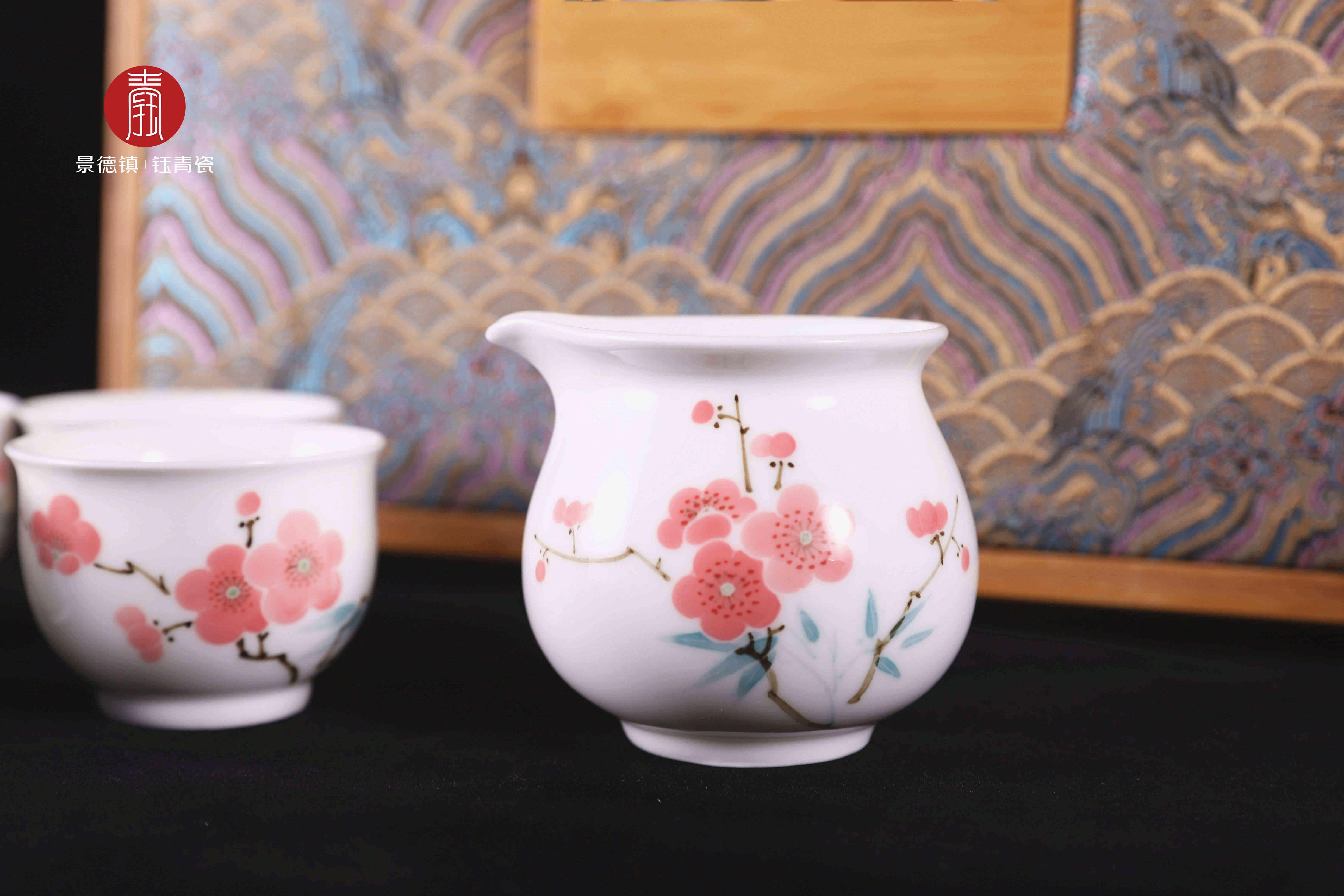 钰青产品7501水点桃花瓷