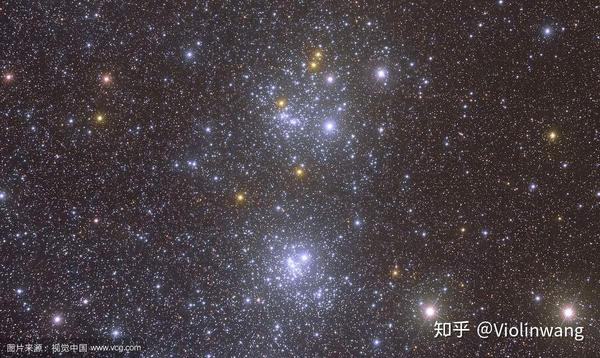 英仙座双星团,是两个紧挨着的疏散星团