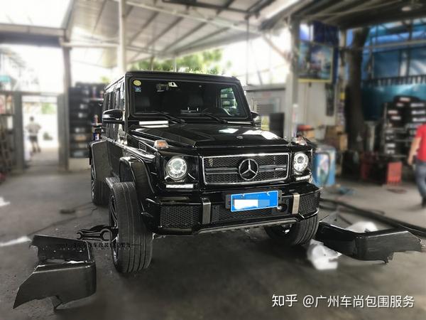 奔驰g级g500g63改装4x4宽体轮眉套件