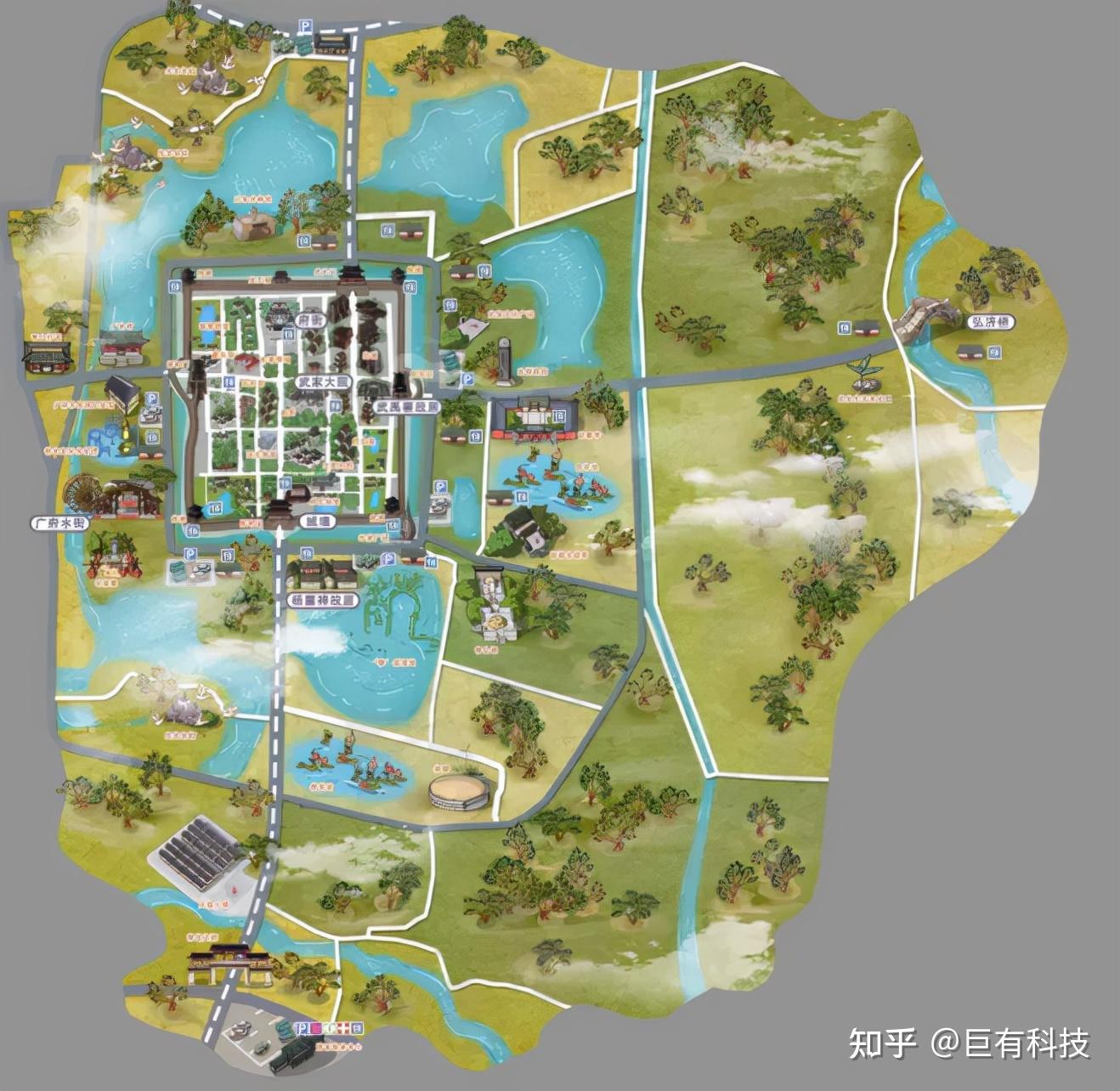 智慧旅游智慧古镇导览案例河北广府古城