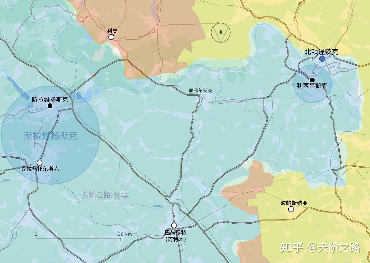 0527利曼北顿涅茨克巴赫穆特阿特木地图