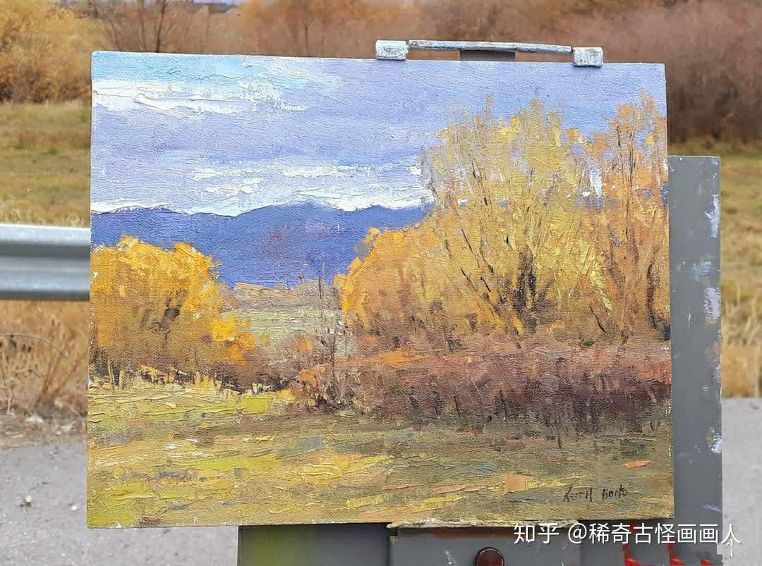 油画风景写生作品