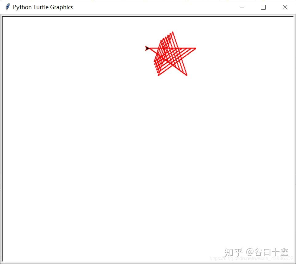 python画五角星层叠图案和分形树turtle包的使用