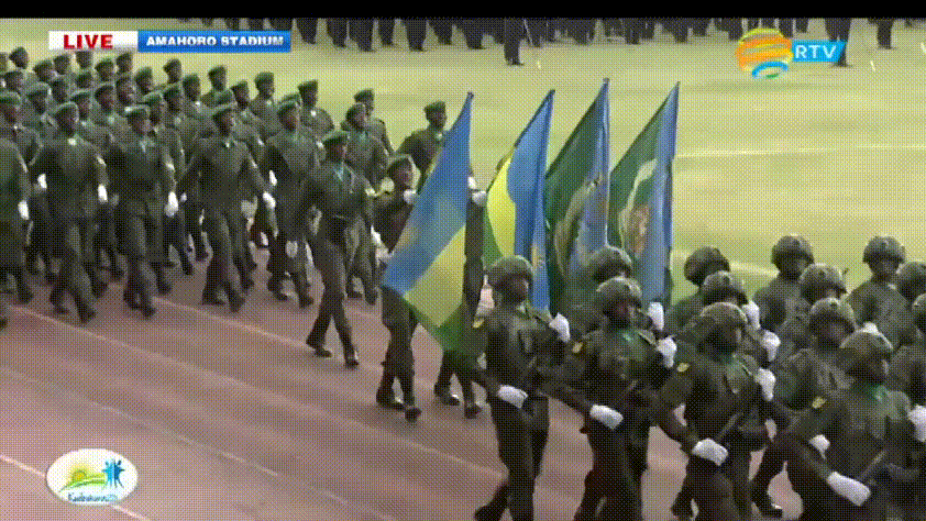 中国模式的阅兵 2019年7月4日,卢旺达举行解放25周年庆典.