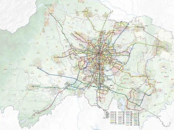 成都市2035年轨道交通网络规划 (来源:网络)