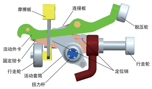 新型脱挂抱索器机构设计与有限元分析