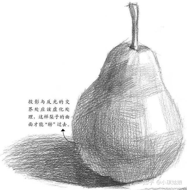 零基础素描pdf电子书教程:分步骤讲解苹果,梨素描画法