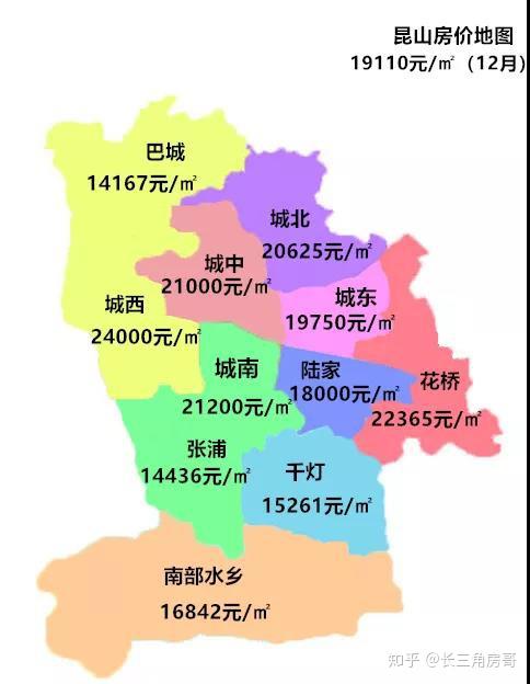 最新数据!2020年昆山均价19110元/㎡,为什么只有花桥只涨不跌?