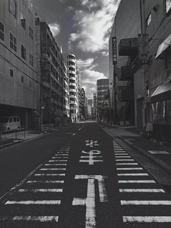 日本行日本街头黑白摄影byiphone