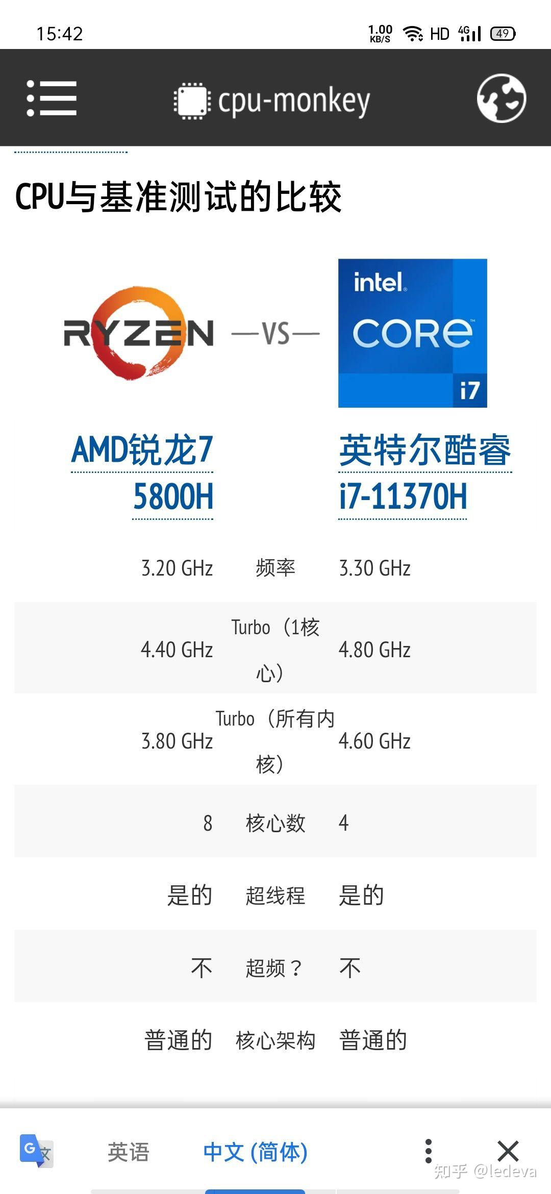 i7-11370h 和 r7-5800h ,这两个怎么选? - 知乎