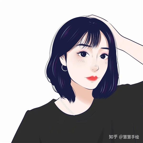 手绘画头像怎么做 手绘画头像女生 手绘头像女高冷御姐沐糖
