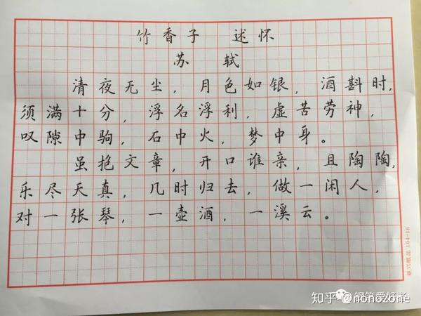 苏轼行香子述怀手写钢笔字笔友钢笔书法习作欣赏