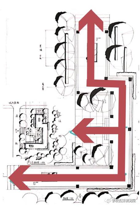1 移步异景:动观与静观的结合 快题中的亭廊设计手法要多借鉴中国传统