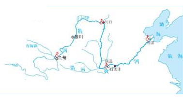 黄河流向图