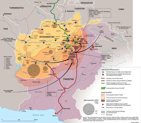 图30,阿富汗战争最重要的部分,在一张地图上