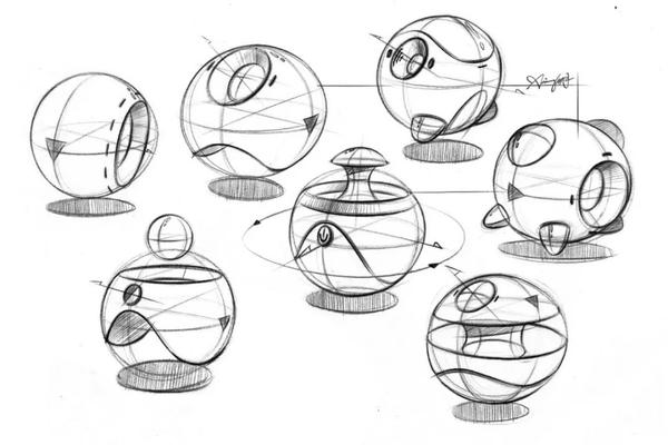 【手绘基础】产品手绘的方体,球体,柱体加减法绘制