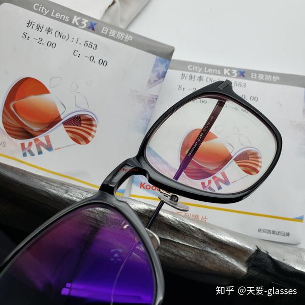 柯达k3x日夜防护驾驶防蓝光镜片简测