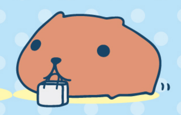 水豚君(kapibarasan)是一个来自日本的卡通角色,它的原型是水豚.
