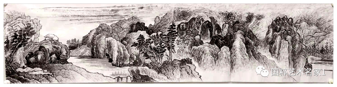 2014年师从山东著名山水画家张宝珠先生;深邃内涵.